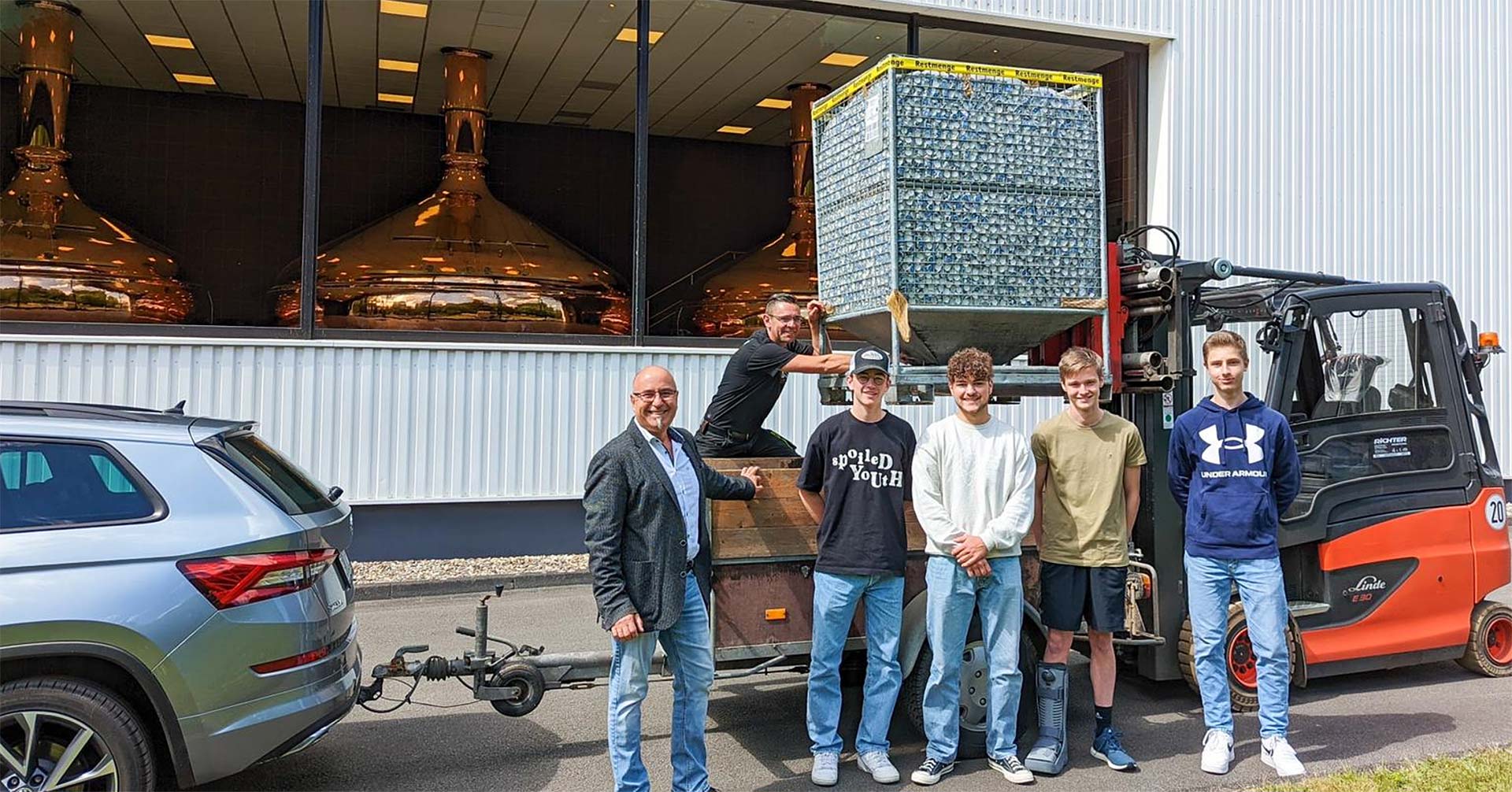 Brauerei Bielstein spendet über 1 Tonne an Kronkorken
