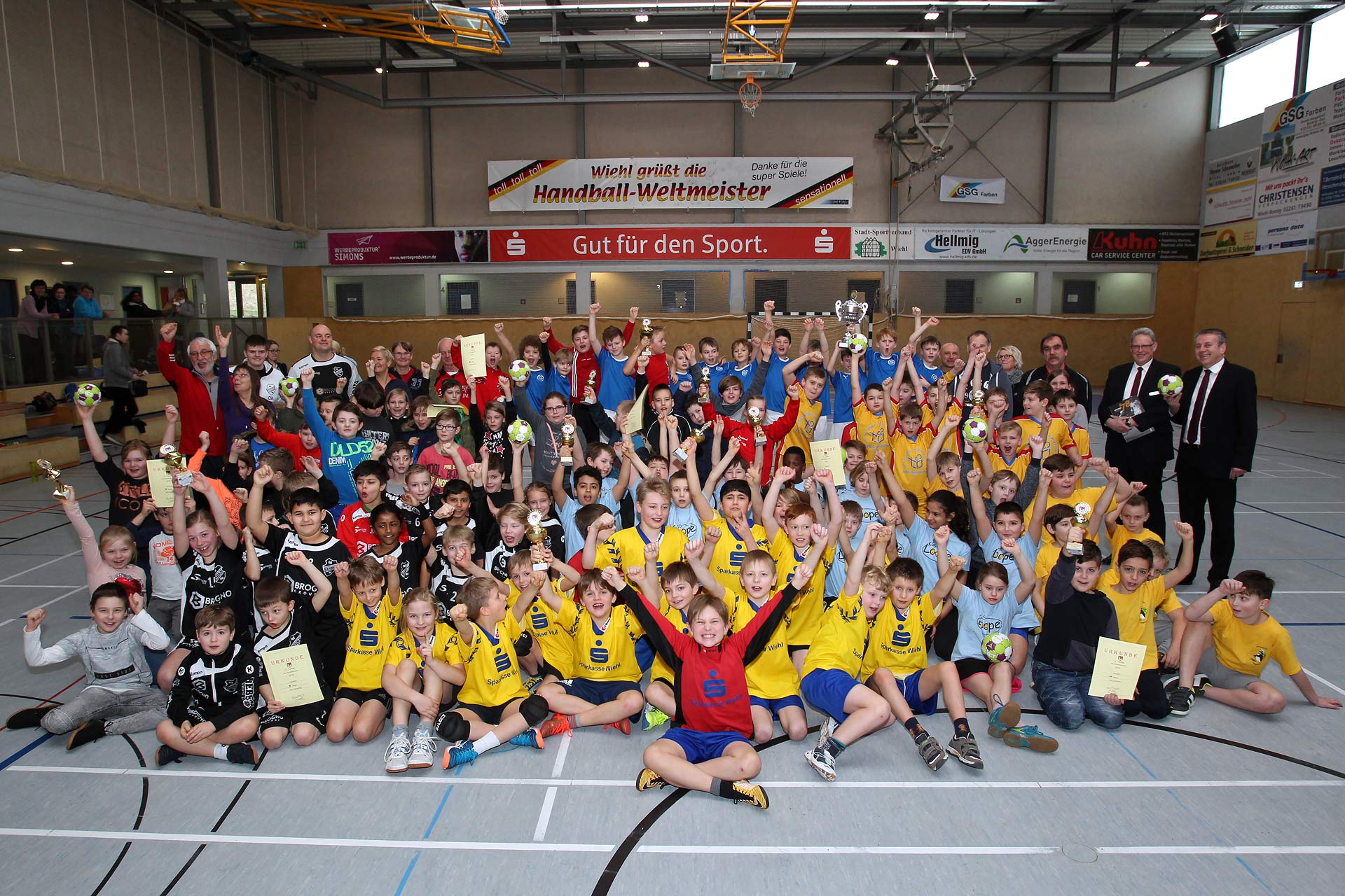 Rekordteilnahme bei Handballturnier der Grundschulen
