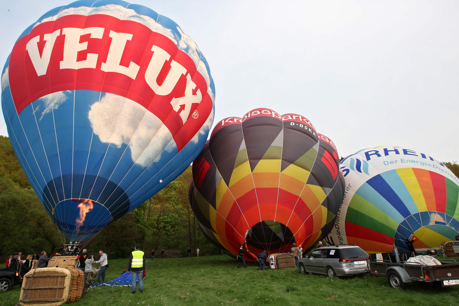 Heißluftballonfahren in Wiehl: 2. Wettkampffahrt