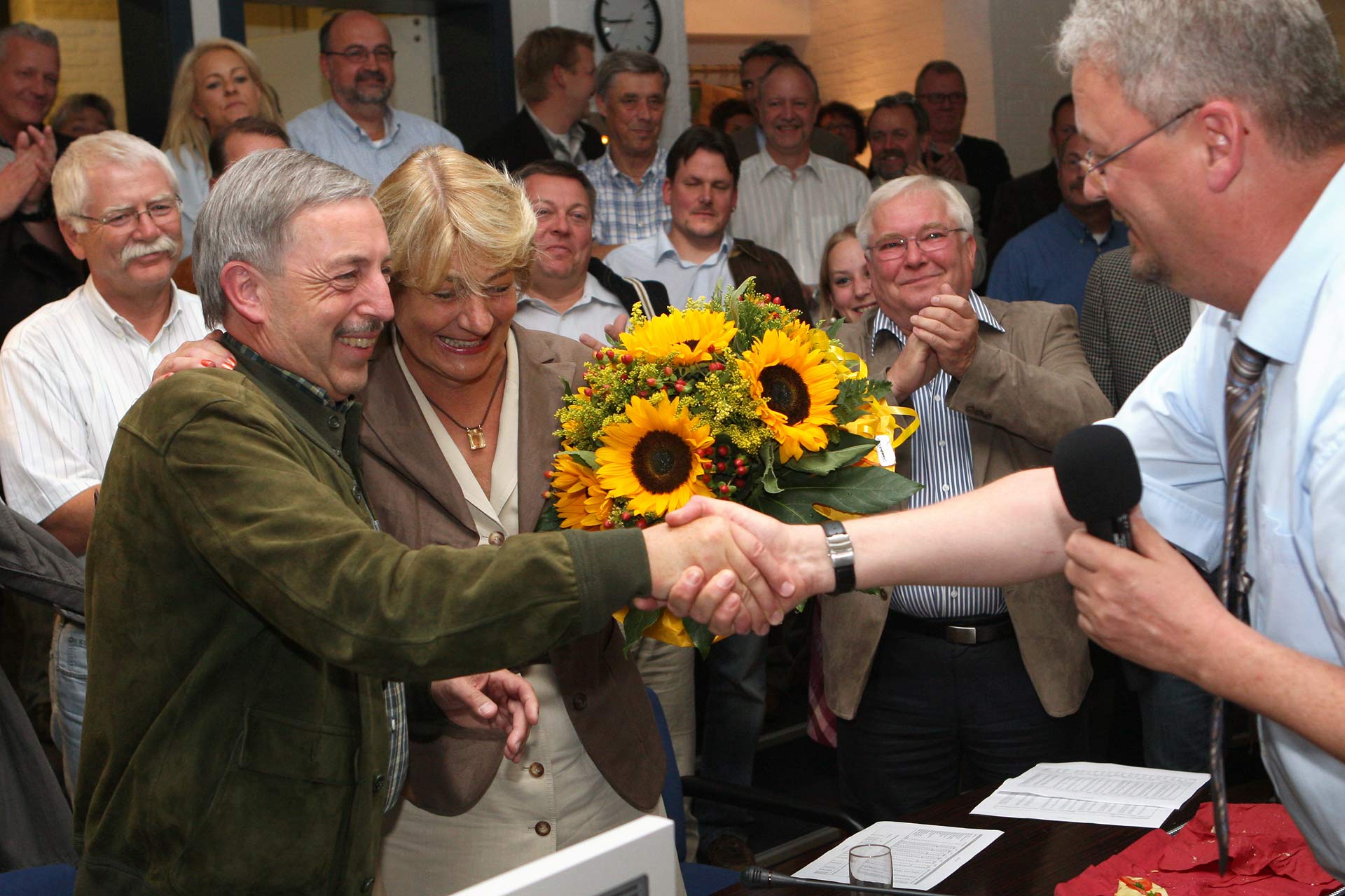 Kommunalwahl 2009: Wahlparty im Wiehler Ratssaal